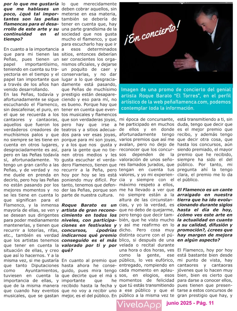 Revista Junio Peña Cultural Flamenca La Albuhera