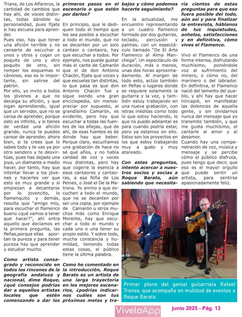 Revista Junio Peña Cultural Flamenca La Albuhera