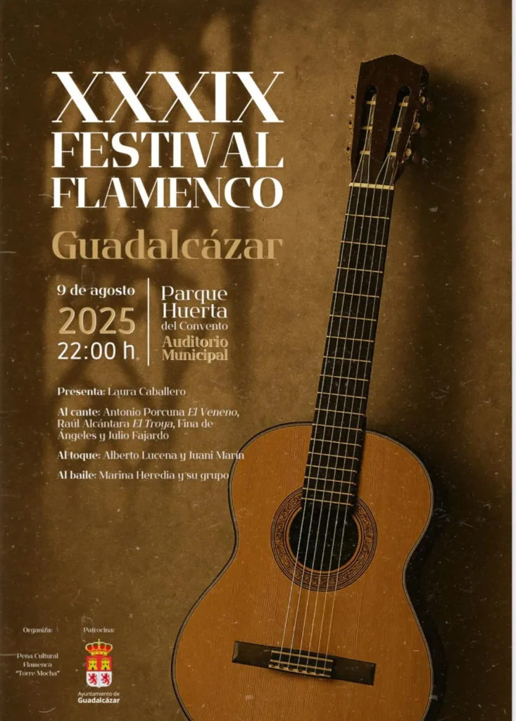 Cartel Evento XXXIX Festival Flamenco Peña Cultural Flamenca La Torre Mocha