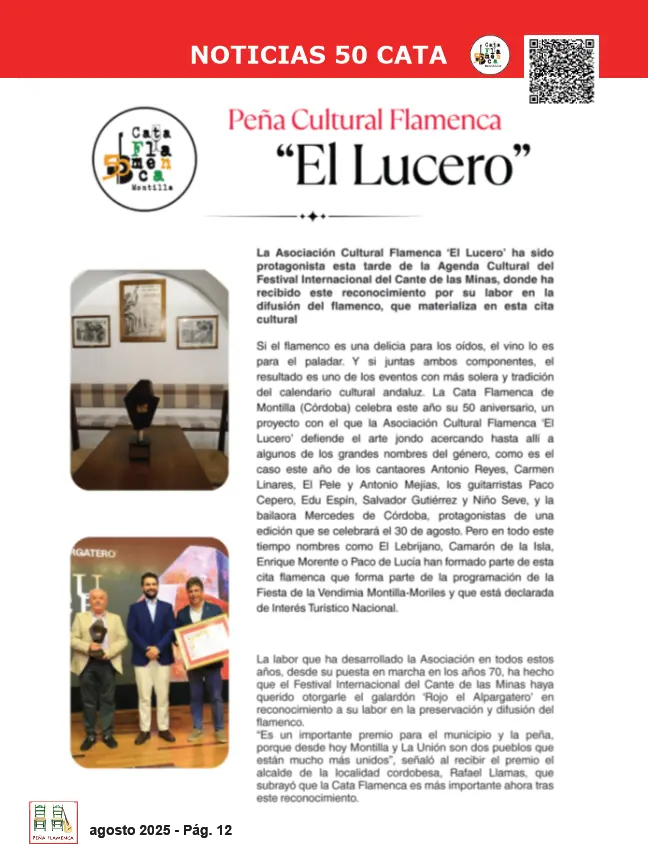 Revista Flamenco Agosto 2025 Peña El Lucero