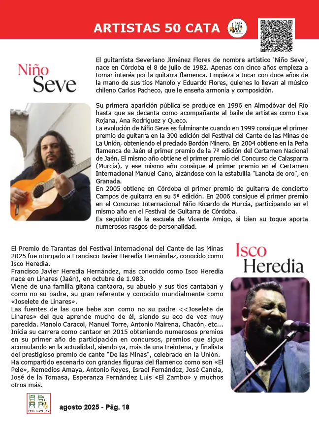 Revista Flamenco Agosto 2025 Peña El Lucero