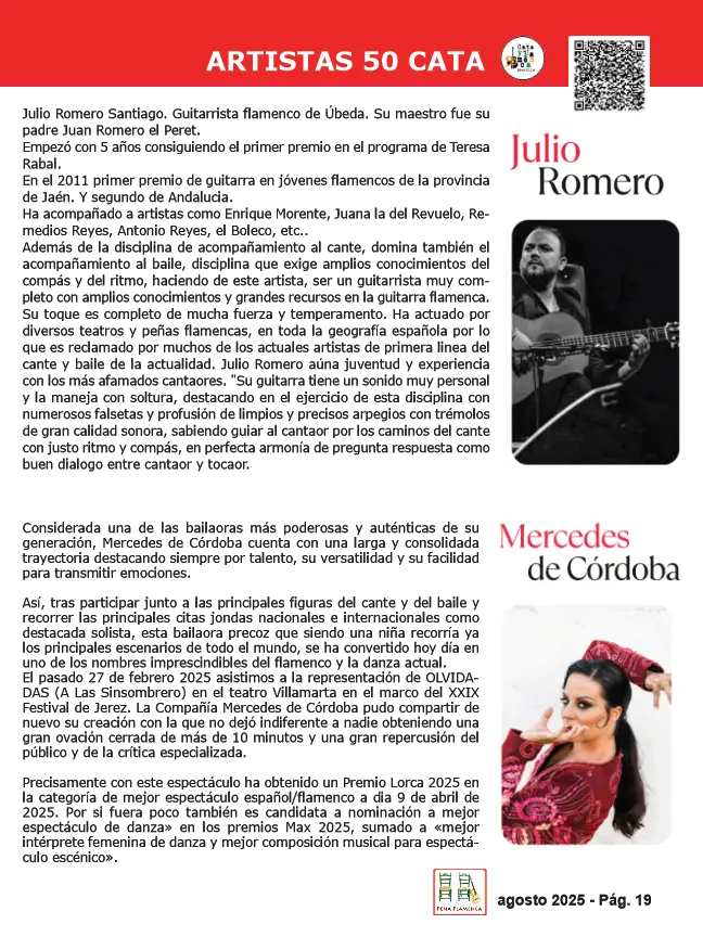 Revista Flamenco Agosto 2025 Peña El Lucero
