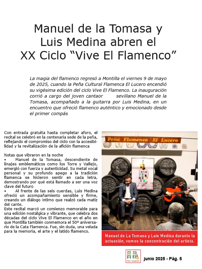 Revista Flamenco Agosto 2025 Peña El Lucero
