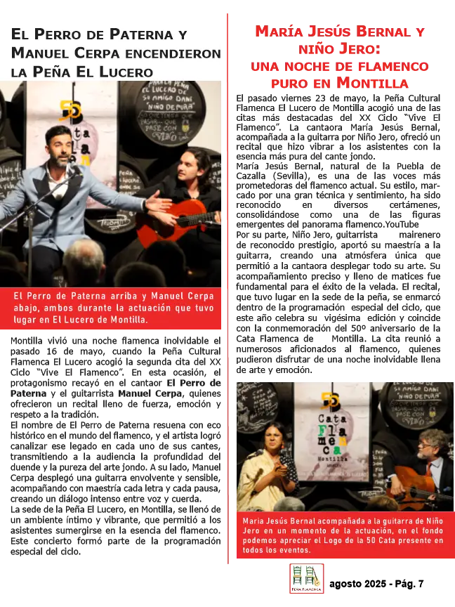 Revista Flamenco Agosto 2025 Peña El Lucero
