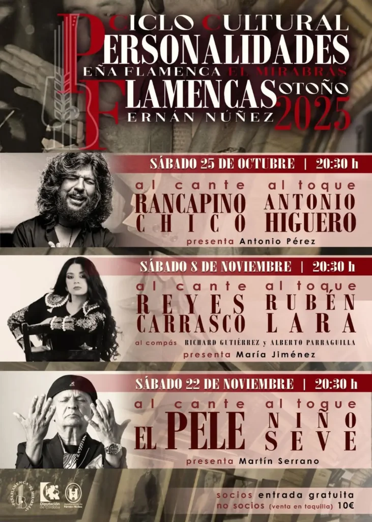 Cartel Ciclo de Otoño Peña Flamenca El Mirabrás