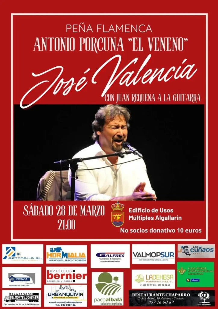 Peña Cultural Flamenca El Veneno Cartel 2026
