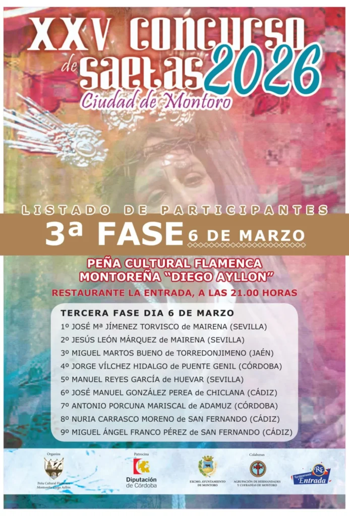 Peña Cultural Flamenca Diego Ayllón Cartel 2026