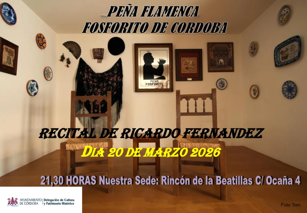 Peña Cultural Flamenca Fosforito Cartel 2026