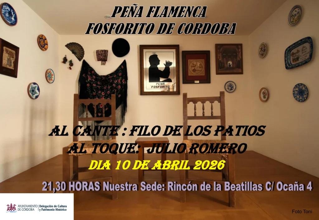 Peña Cultural Flamenca Fosforito Cartel 2026