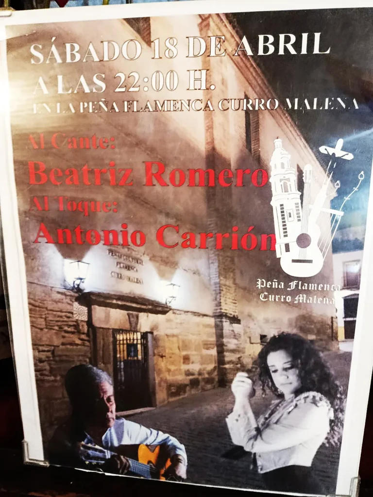 Peña Cultural Flamenca Curro Malena Cartel 2026