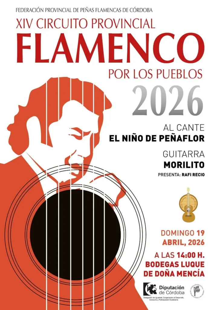 Peña Cultural Flamenca Doña Mencía Cartel 2026