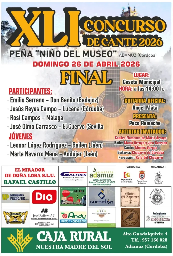 Peña Cultural Flamenca Niño del Museo Cartel 2026