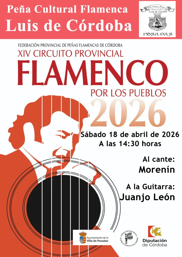 Peña Cultural Flamenca Luis de Córdoba Cartel 2026