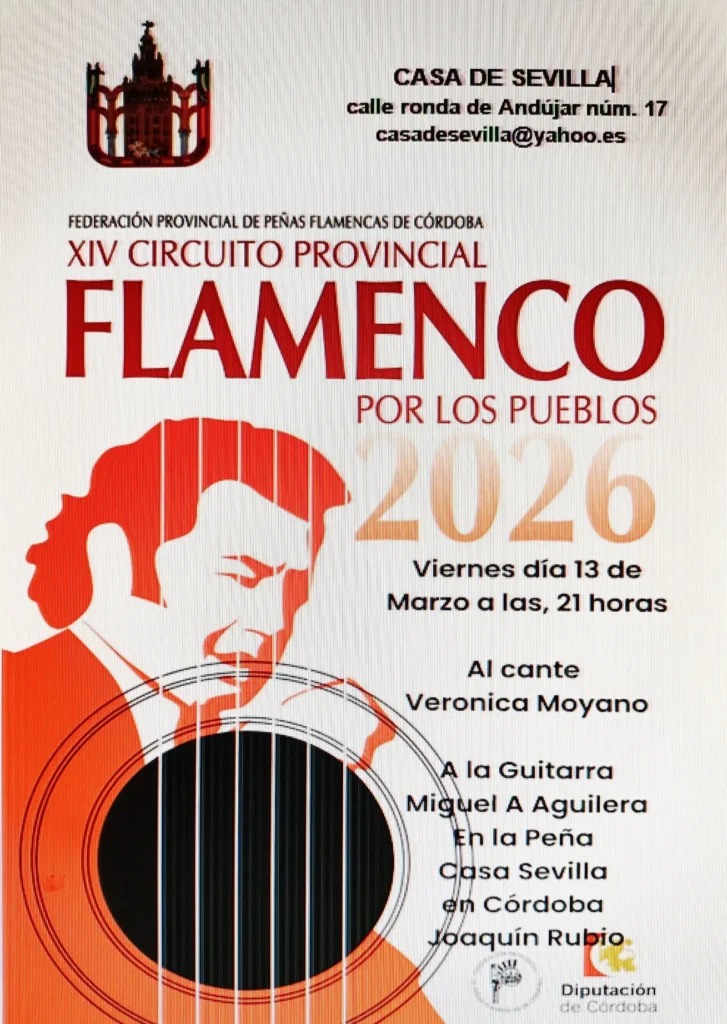 Peña Cultural Flamenca Casa Sevilla Cartel 2026