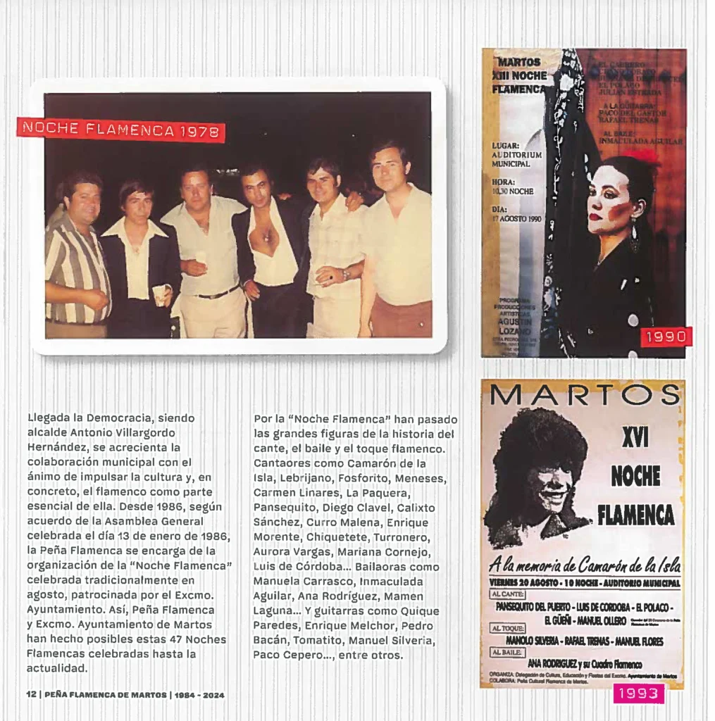 Peña Cultural Flamenca de Martos Revista 40 Años de Arte y Compás