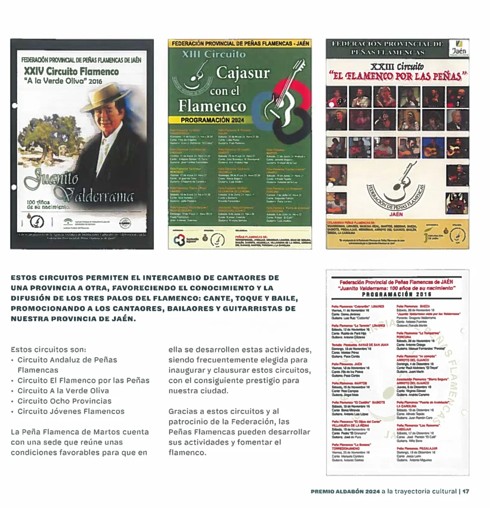 Peña Cultural Flamenca de Martos Revista 40 Años de Arte y Compás