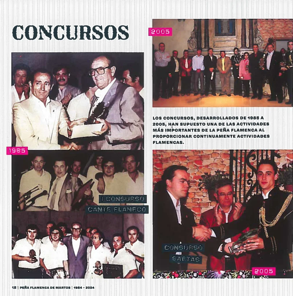Peña Cultural Flamenca de Martos Revista 40 Años de Arte y Compás