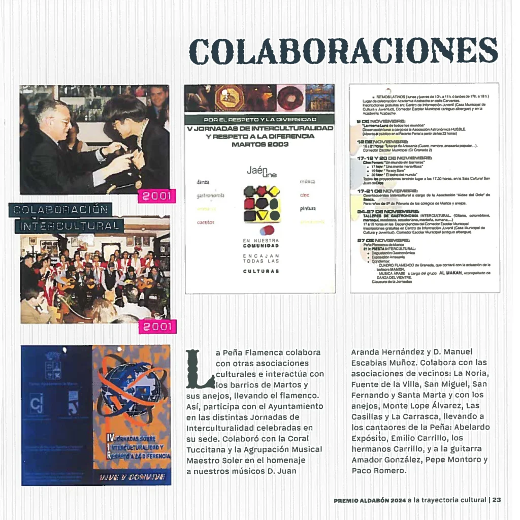 Peña Cultural Flamenca de Martos Revista 40 Años de Arte y Compás