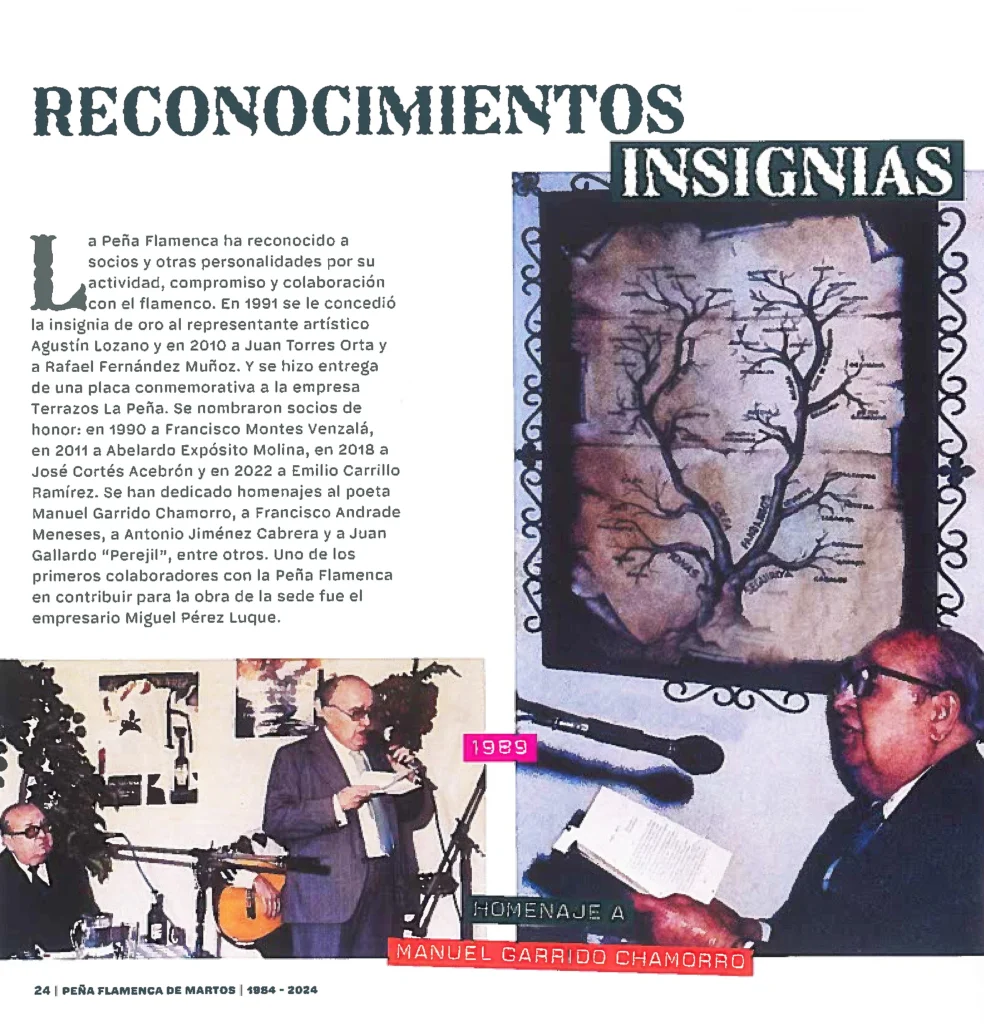 Peña Cultural Flamenca de Martos Revista 40 Años de Arte y Compás