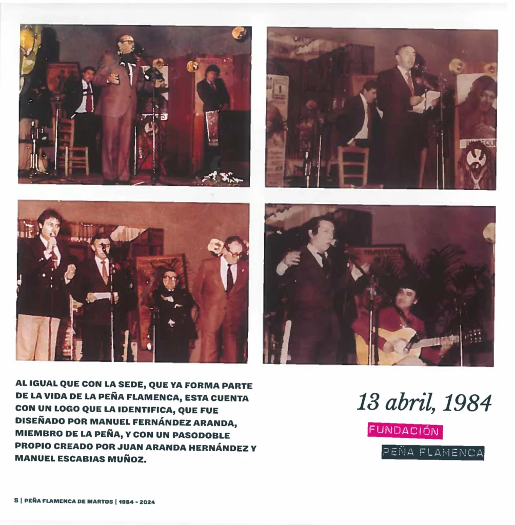 Peña Cultural Flamenca de Martos Revista 40 Años de Arte y Compás