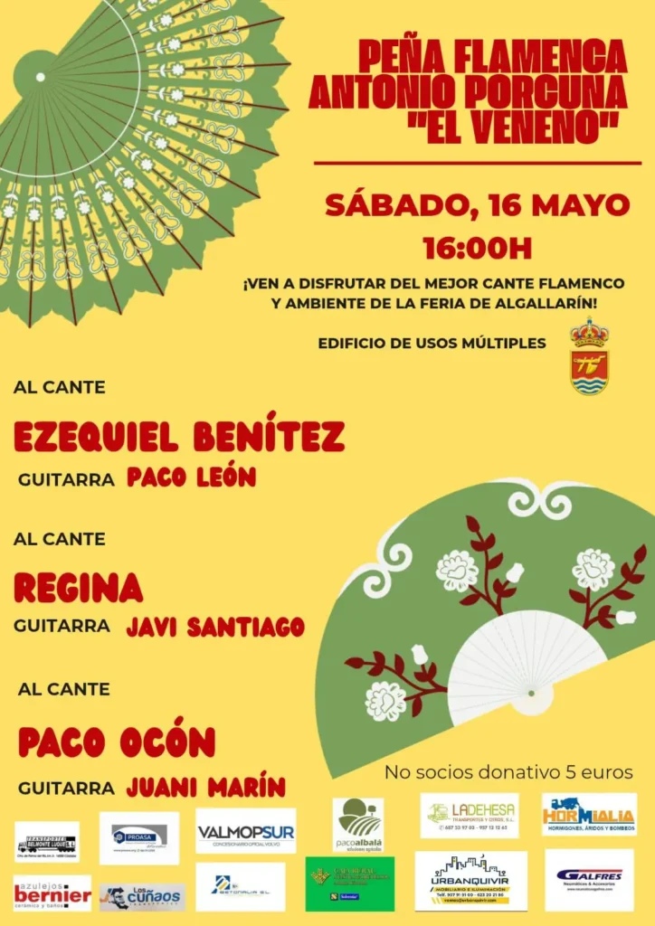 Peña Cultural Flamenca Antonio Porcuna "El Veneno" Cartel 2026