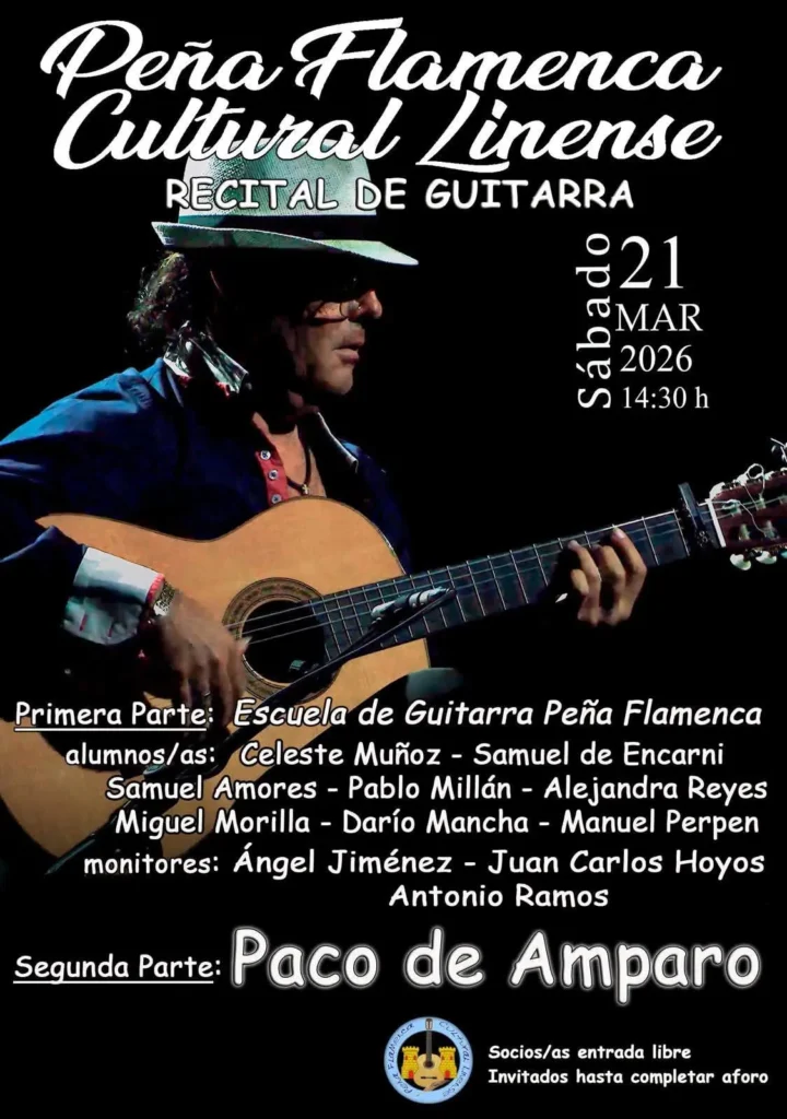 Peña Cultural Flamenca Linense Cartelera 2026