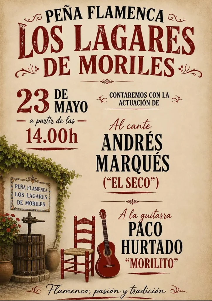 Peña Cultural Flamenca Los Lagares de Moriles Cartelera 2026