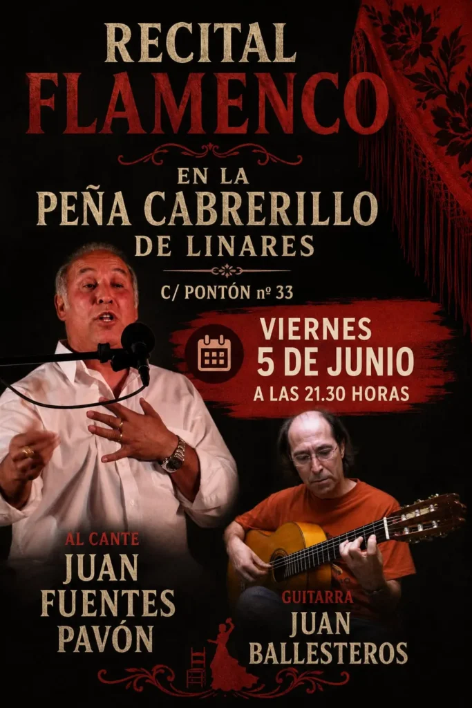 Peña Cultural Flamenca El Cabrerillo de Linares Cartelera 2026