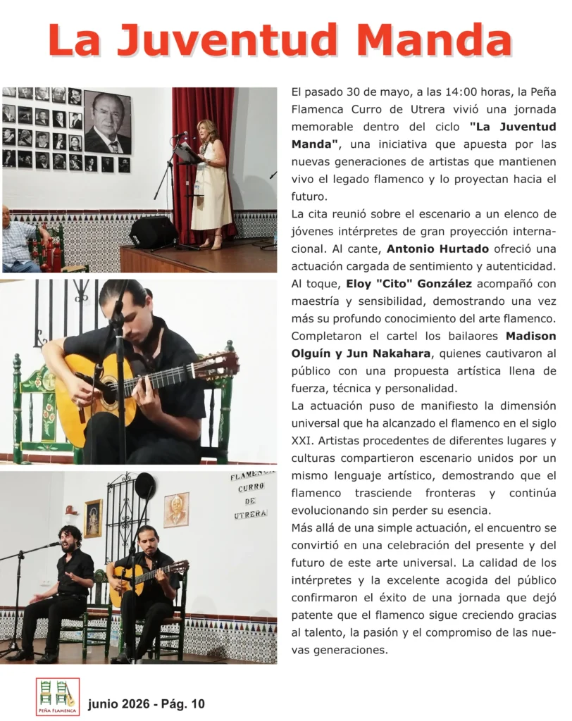 Revista Flamenco Junio 2026 Peña Curro de Utrera Sevilla