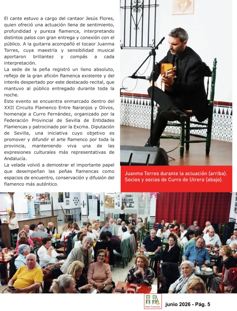 Revista Flamenco Junio 2026 Peña Curro de Utrera Sevilla