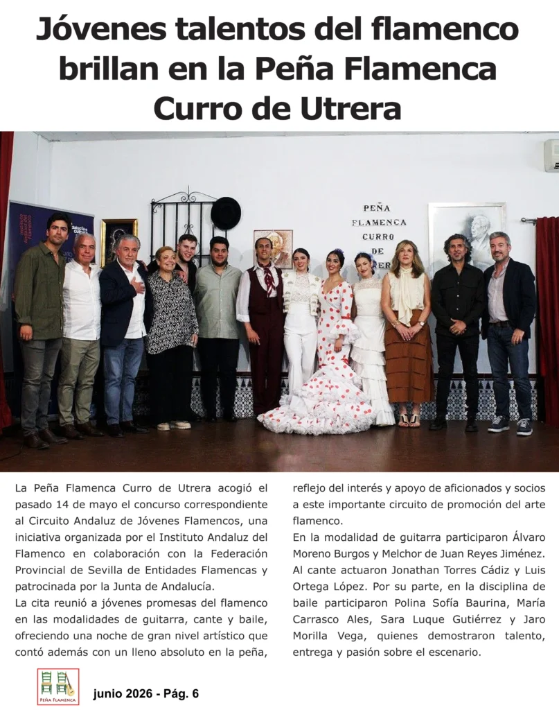 Revista Flamenco Junio 2026 Peña Curro de Utrera Sevilla