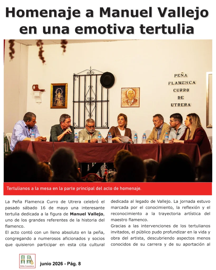 Revista Flamenco Junio 2026 Peña Curro de Utrera Sevilla