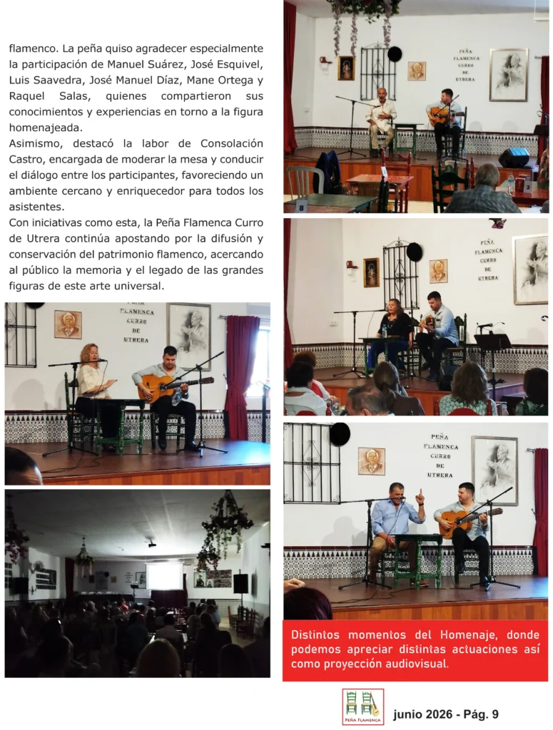Revista Flamenco Junio 2026 Peña Curro de Utrera Sevilla