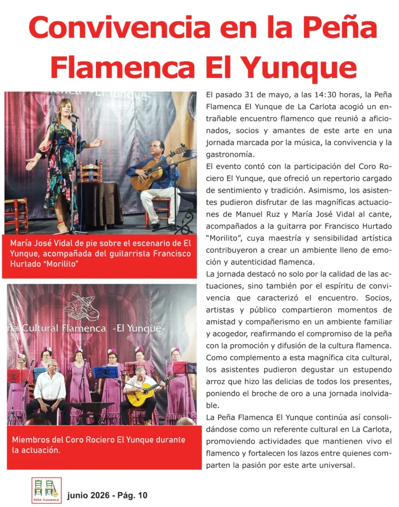 Revista Flamenco Junio 2026 Peña El Yunque