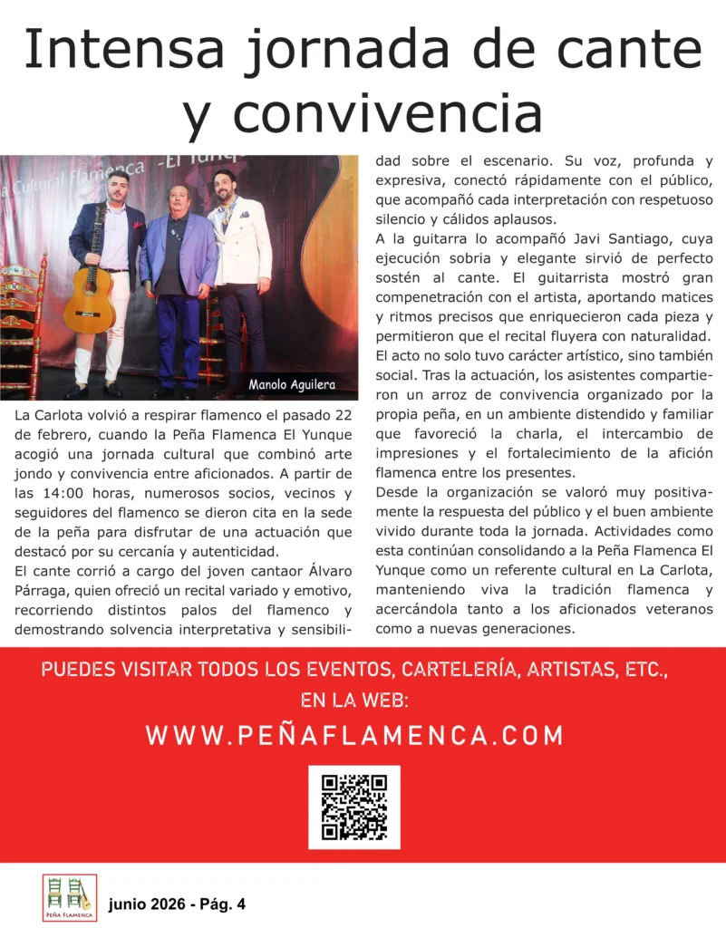 Revista Flamenco Junio 2026 Peña El Yunque