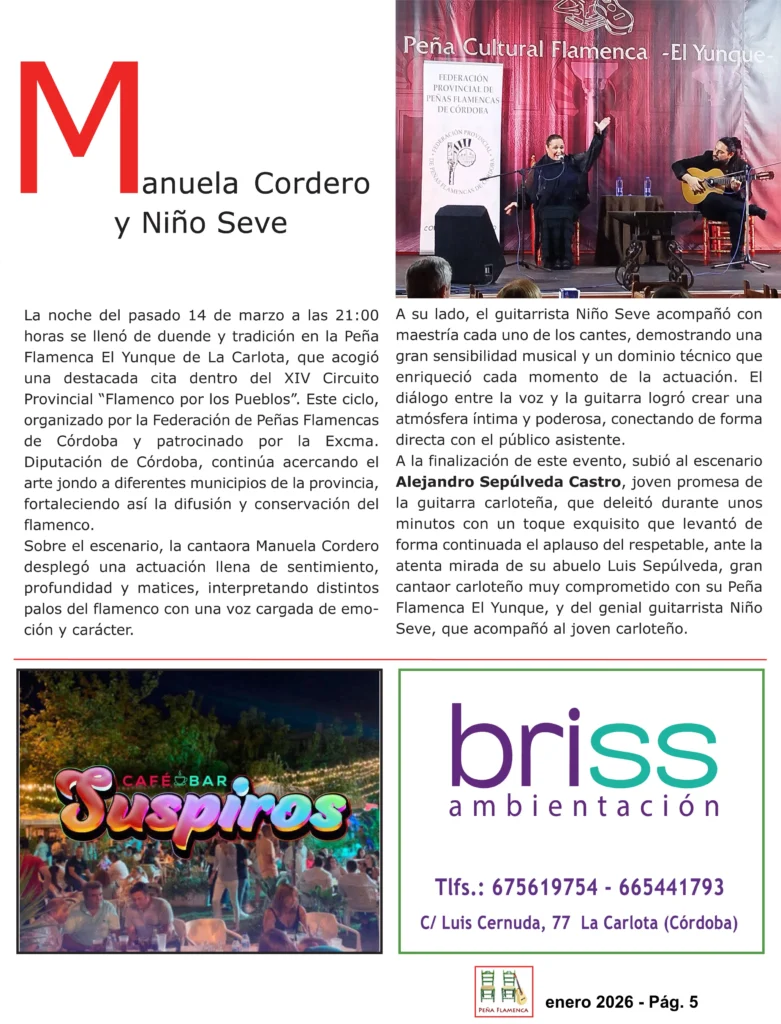 Revista Flamenco Junio 2026 Peña El Yunque