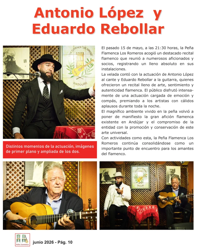Revista Flamenco Junio 2026 Peña Los Romeros