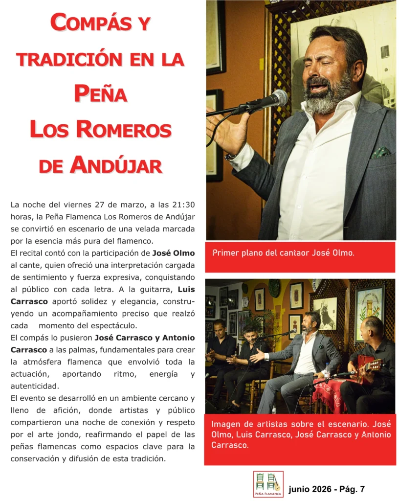 Revista Flamenco Junio 2026 Peña Los Romeros