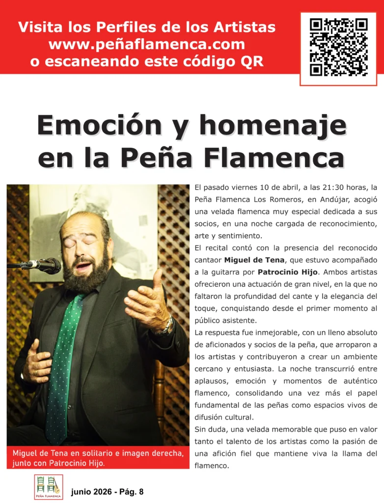 Revista Flamenco Junio 2026 Peña Los Romeros
