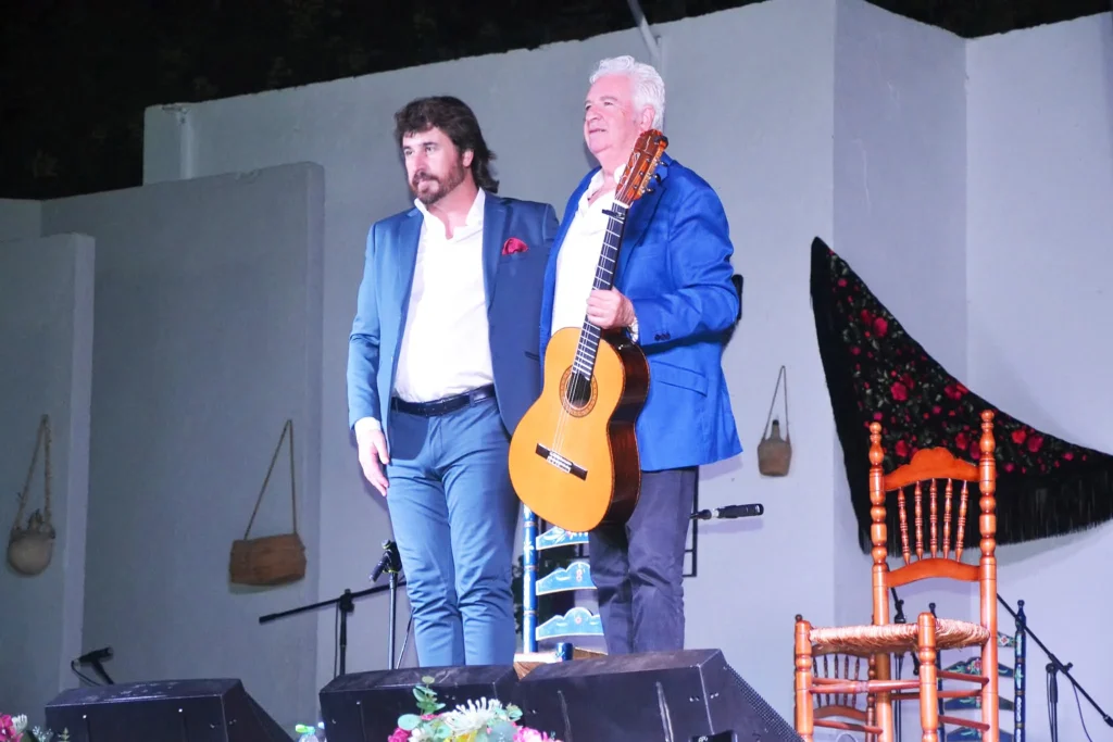 Gregorio Moya con Paco Cortés en la 53 Pipirrana Flamenca