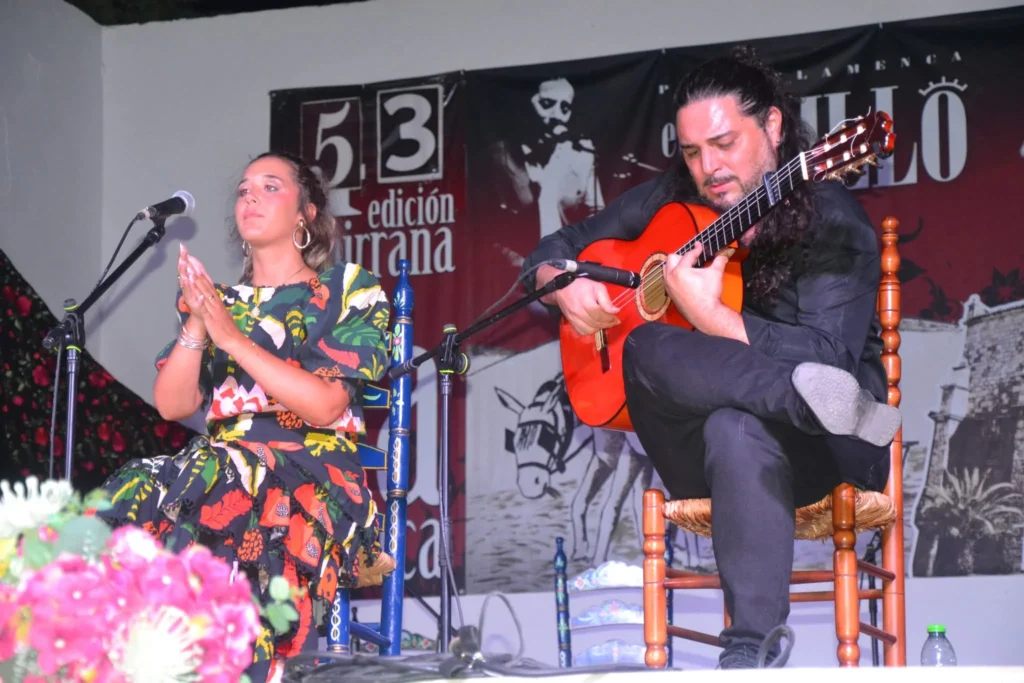 Fotografía Carmen Carmona y el Niño Seve en la 53 Pipirrana Flamenca