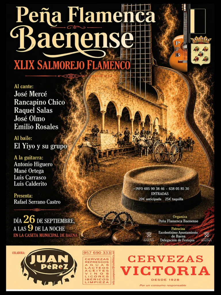 Contraportada de la Revista Flamenca de la Peña Cultural Flamenca Baenense
