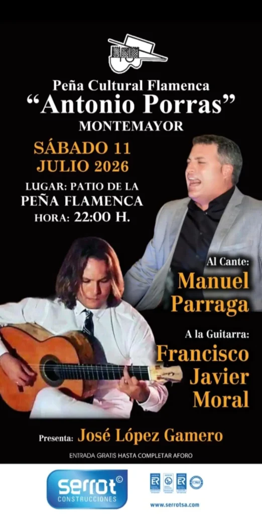 Manuel Parraga en Montemayor Peña Flamenca Antonio Porras
