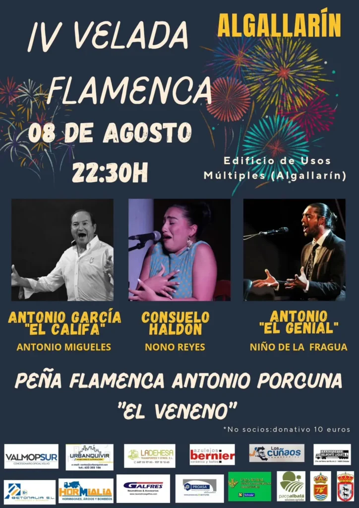 IV Velada Flamenca en Algallarín Peña Flamenca El Veneno