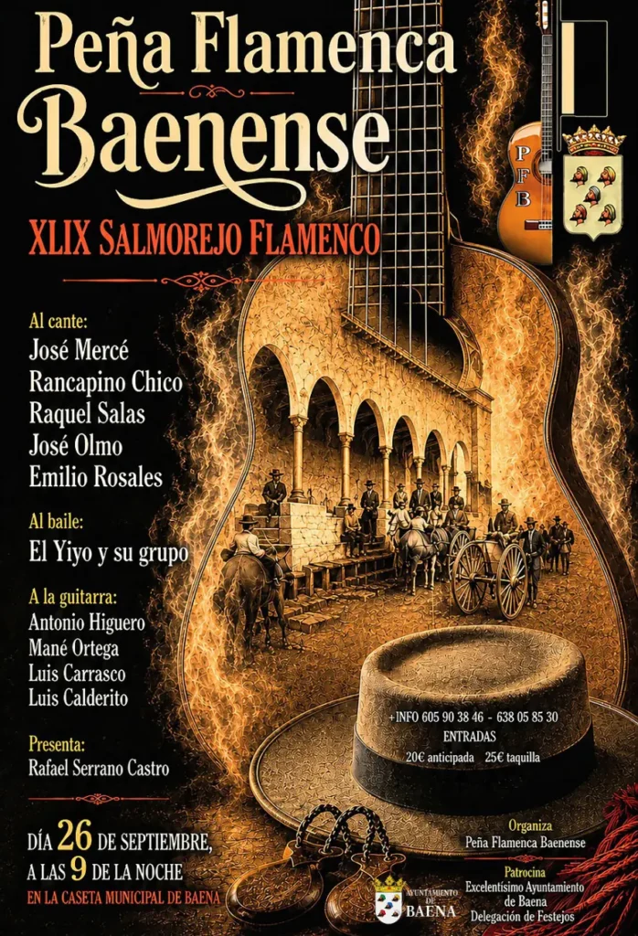 Cartel XLIX Salmorejo Flamenco Peña Flamenca Baenense