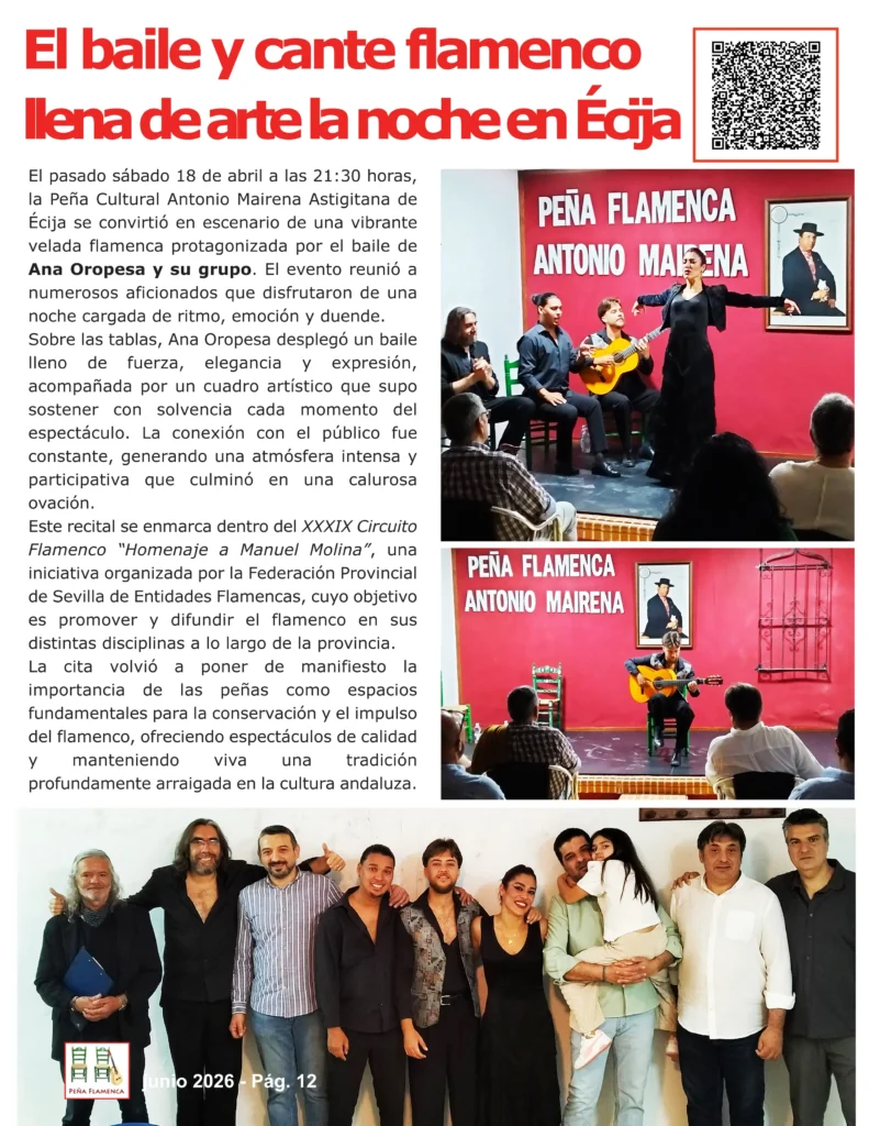 Revista Flamenco Julio 2026 Écija