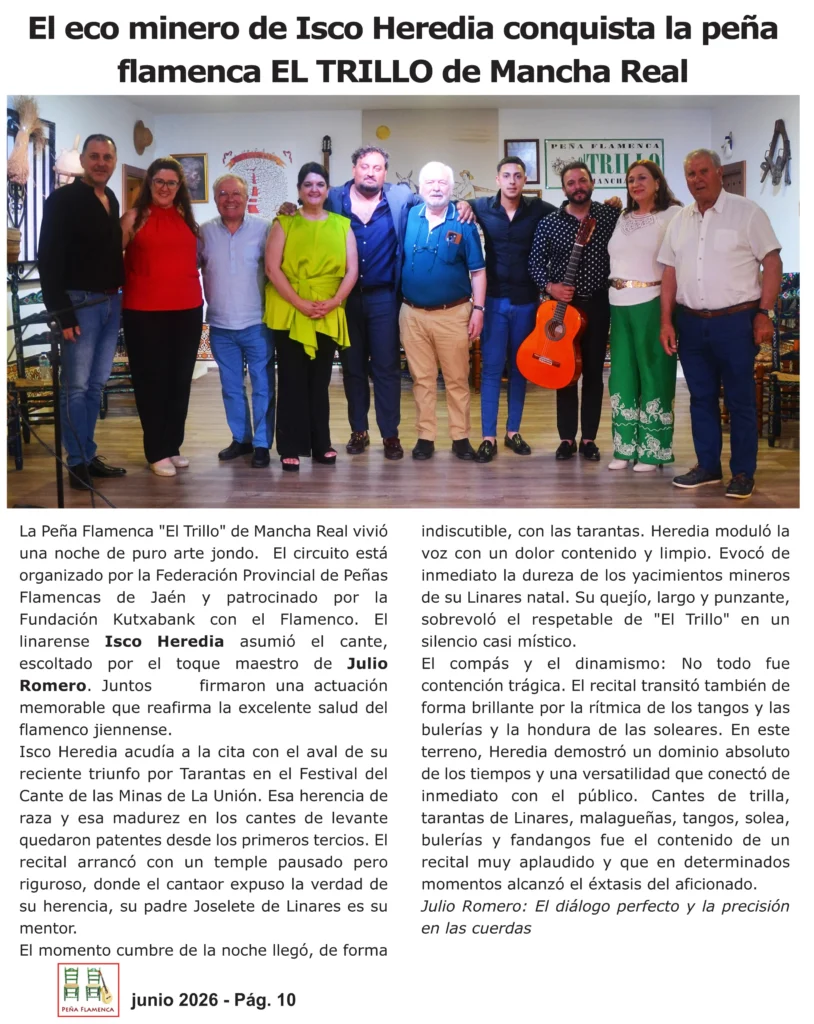 Revista Flamenco Junio 2026 Peña El Trillo