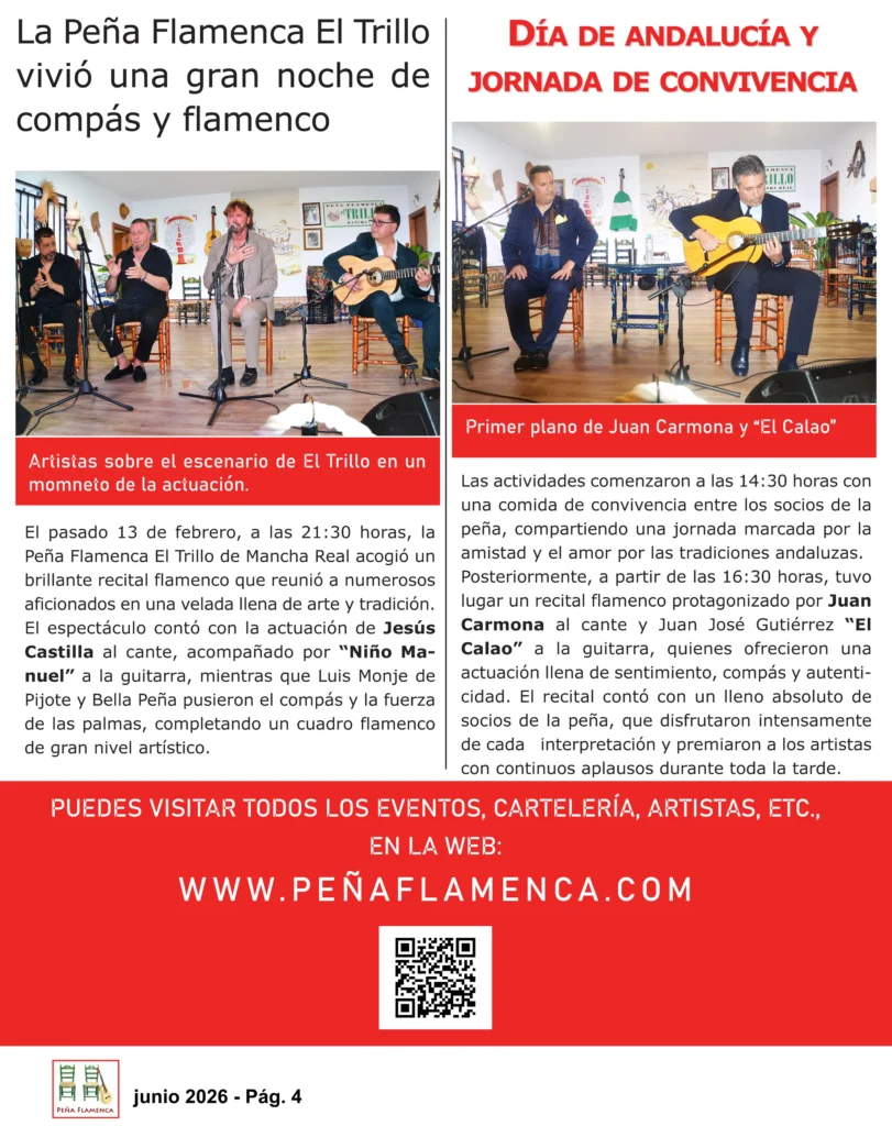 Revista Flamenco Junio 2026 Peña El Trillo
