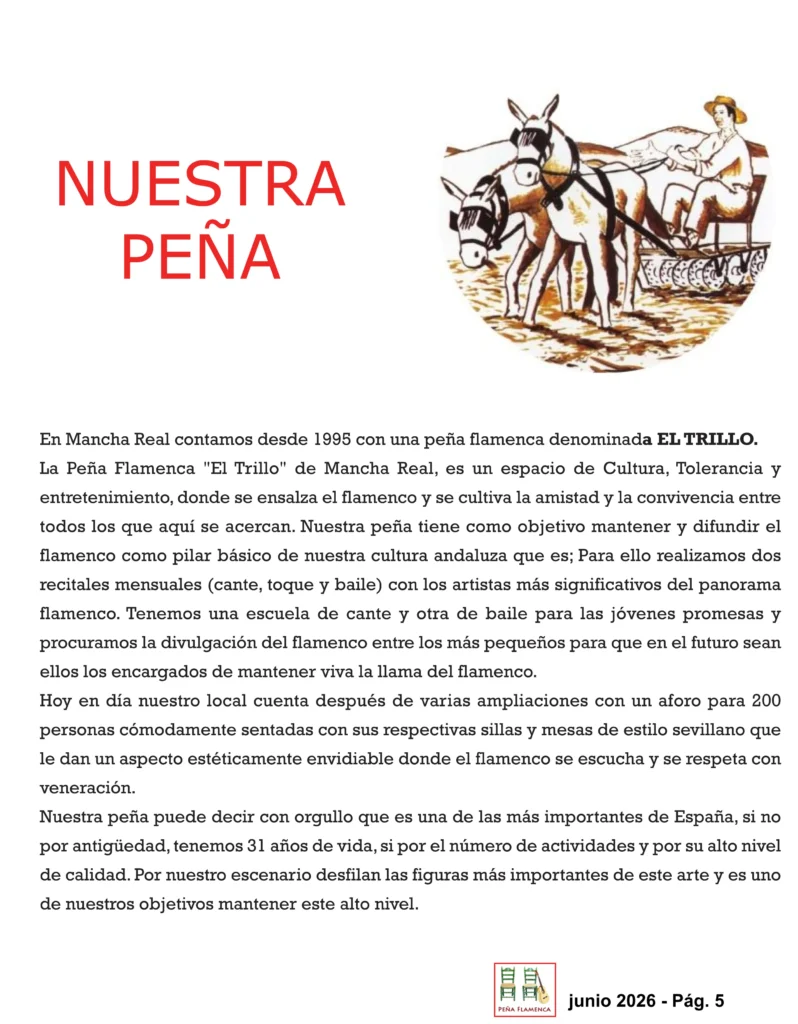 Historia de la Peña Cultural Flamenca El Trillo