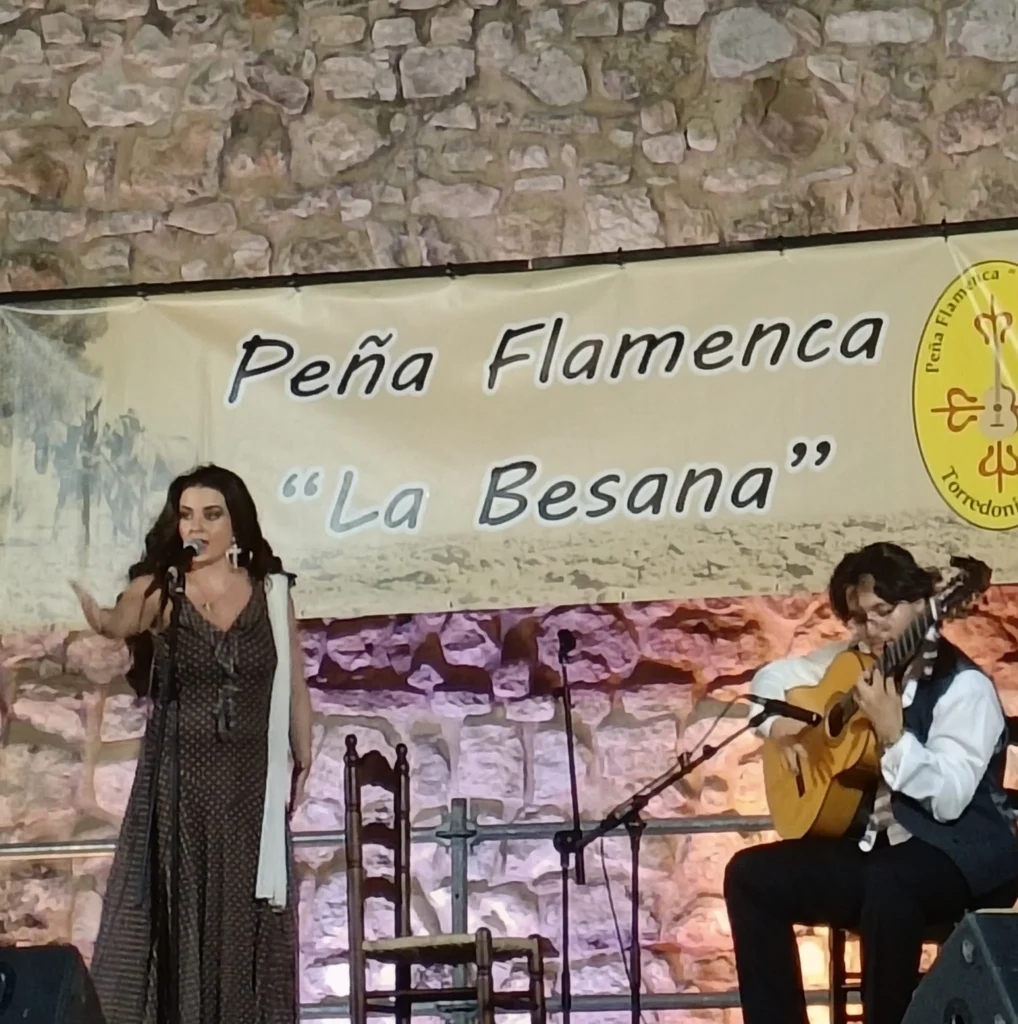 Marina Heredia en un plano directo del III Certamen Flamenco